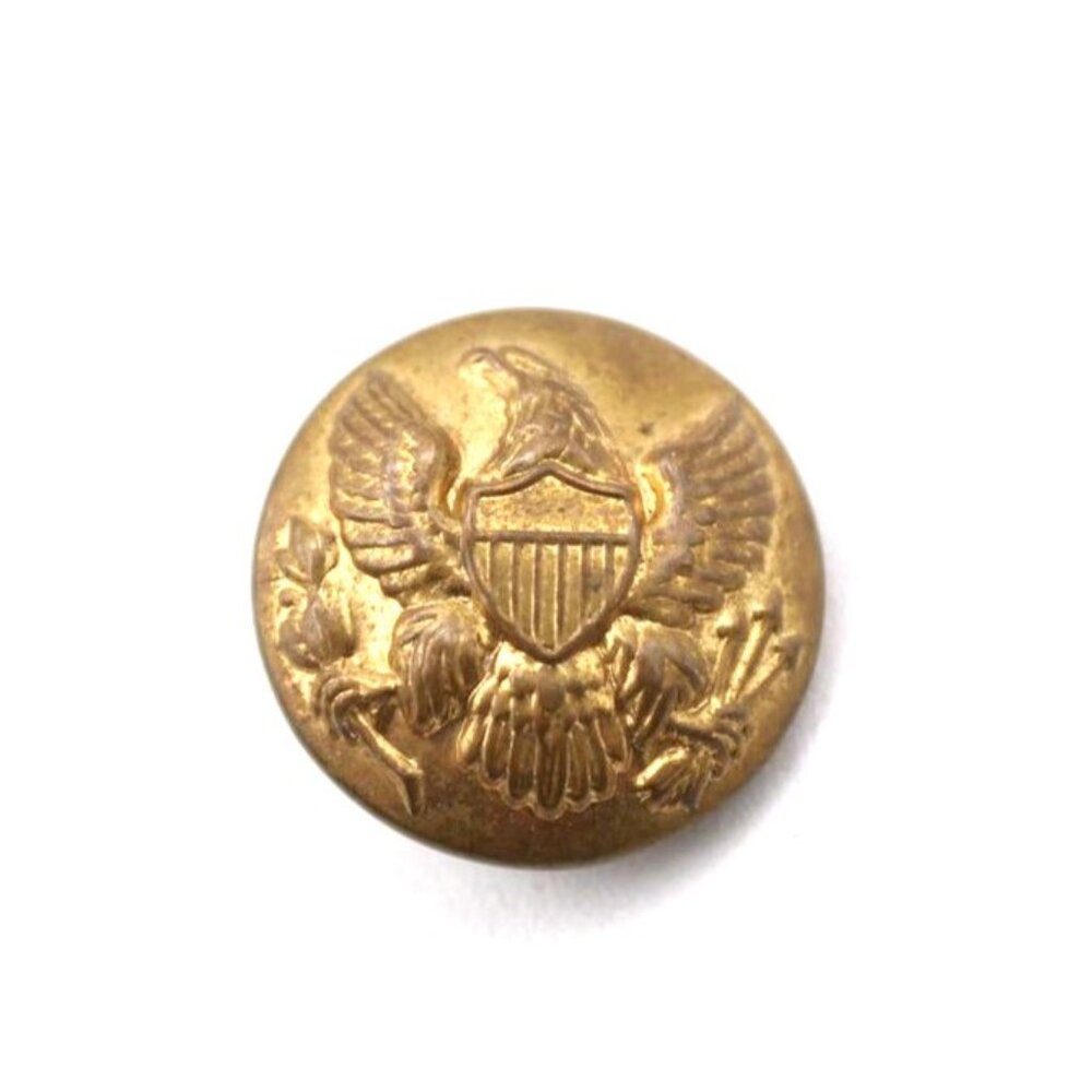 US Military Emblem Button General Staff Uniform Brass Eagle Shield Replacement